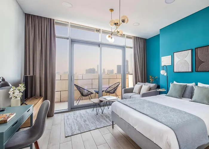 Silkhaus Elegant Studio With Burj Khalifa View And Balcony